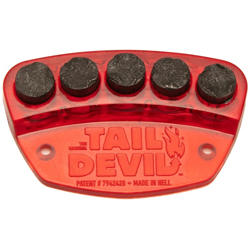 Tail Devil Skateboard Spark Plate – Red