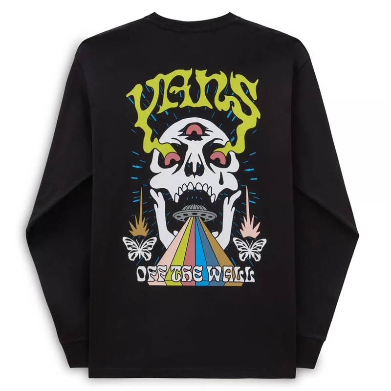 Vans Skull Saucer Long Sleeve T-Shirt – Black