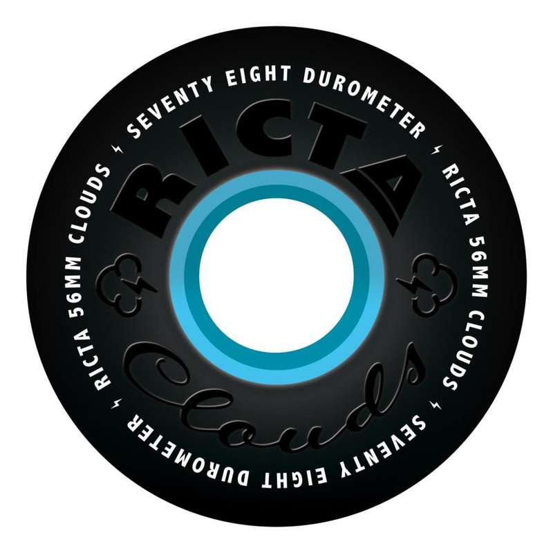Ricta Clouds Skateboard Wheels Black/Blue – 56mm 78a