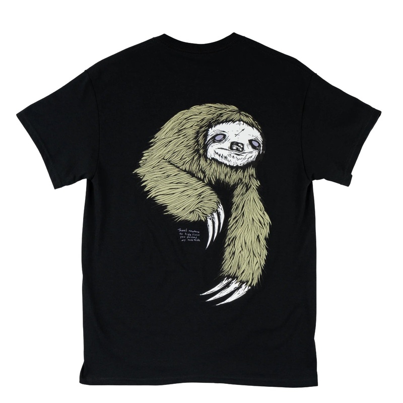 Welcome Sloth T-Shirt – Black/Sage