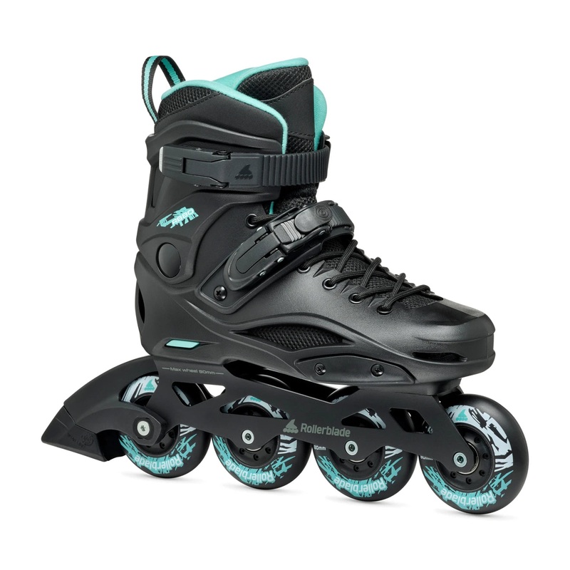 Rollerblade RB 80 Women’s Inline Skates – Black/Light Blue