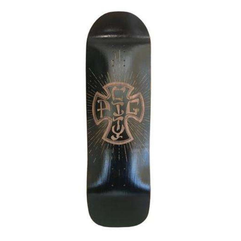 Pig City Skates Cross Handmade Skateboard Deck – 9.5