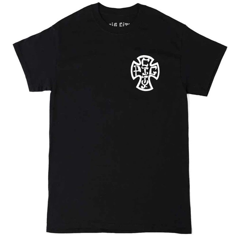Pig City Skates OG Cross T-Shirt – Black