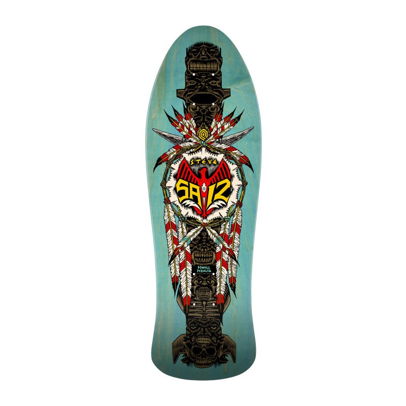 Powell Peralta Steve Saiz Totem Blue Stain Skateboard Deck – 10