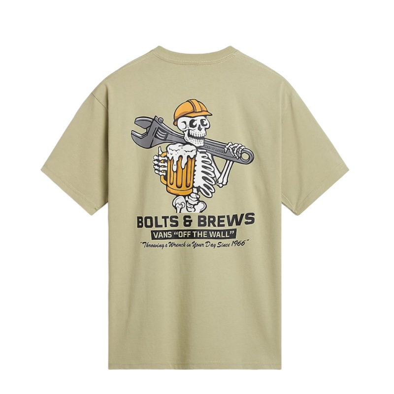 Vans Wrenched T-Shirt – Beige|XS|S|M|L|XL