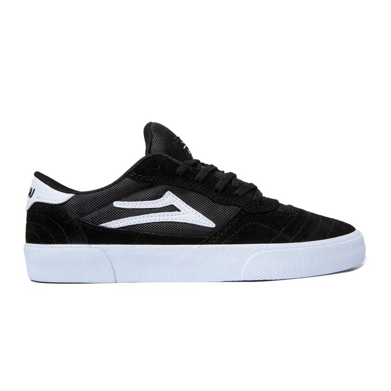 Lakai Cambridge Skate Shoes – Black/White Suede