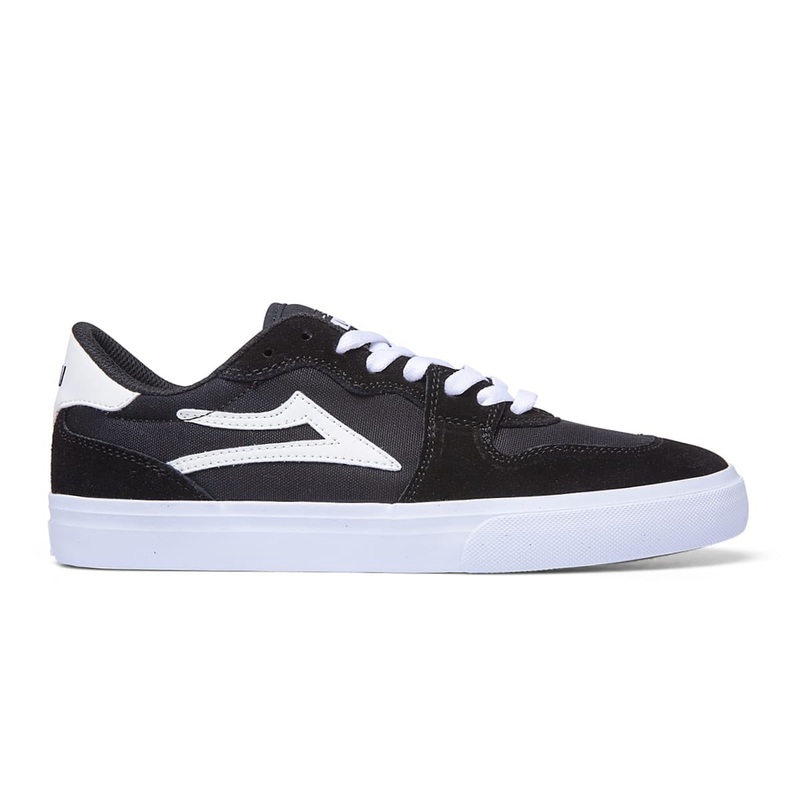 Lakai York Skate Shoes – Black/White Suede