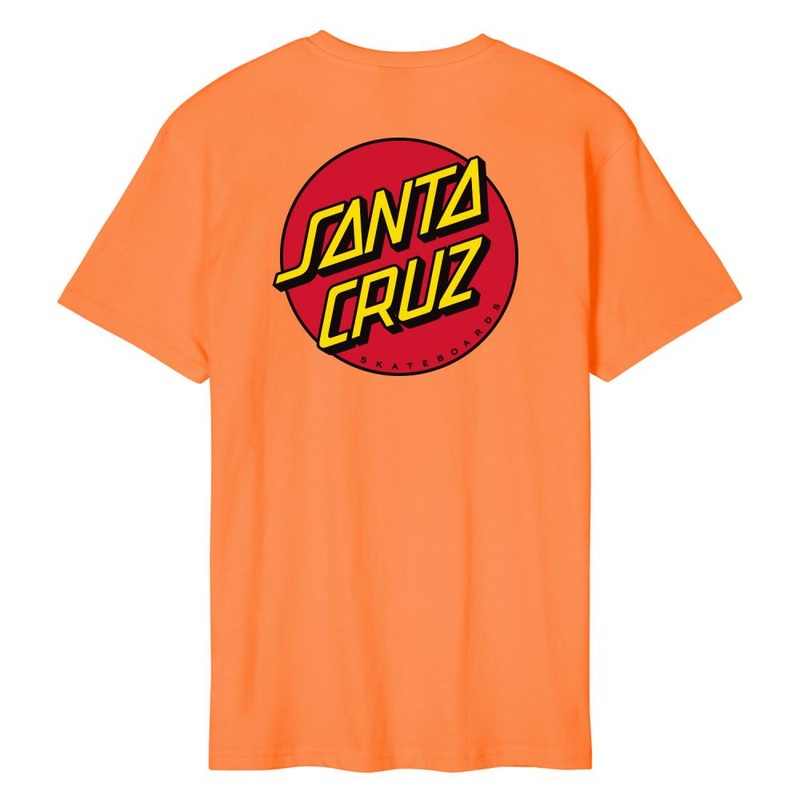 Santa Cruz Classic Dot Chest T Shirt – Washed Apricot