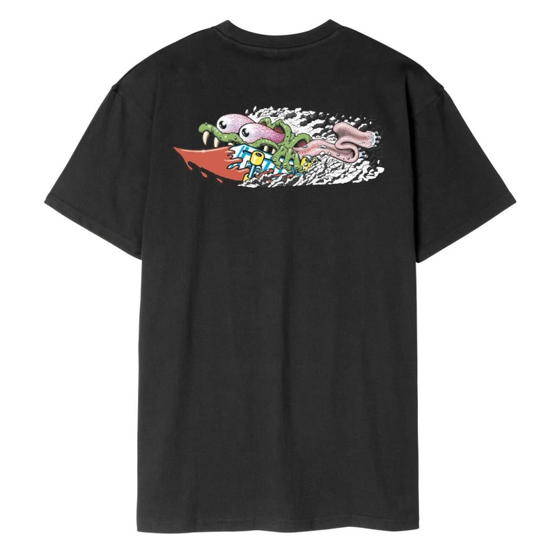 Santa Cruz Meek Concrete Slasher T Shirt – Black