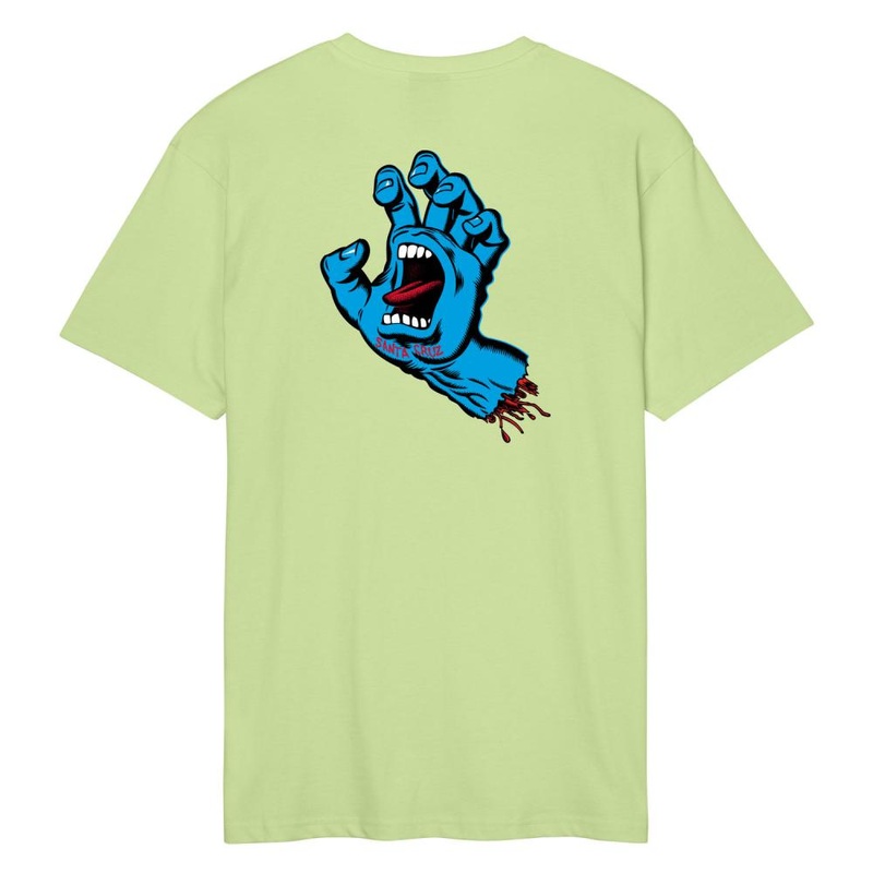 Santa Cruz Screaming Hand Chest T Shirt – Matcha