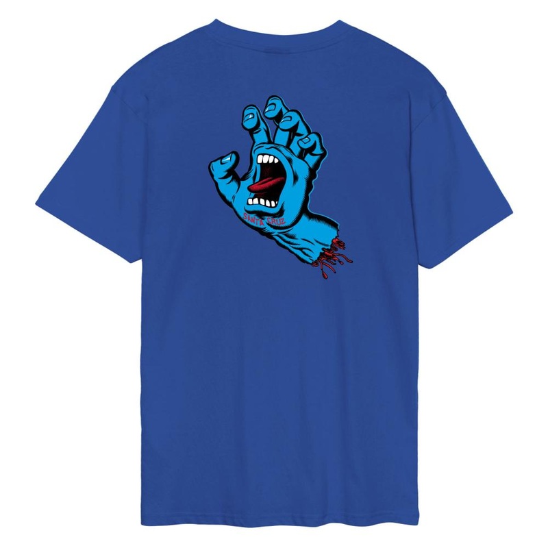 Santa Cruz Screaming Hand Chest T Shirt – Ultramarine