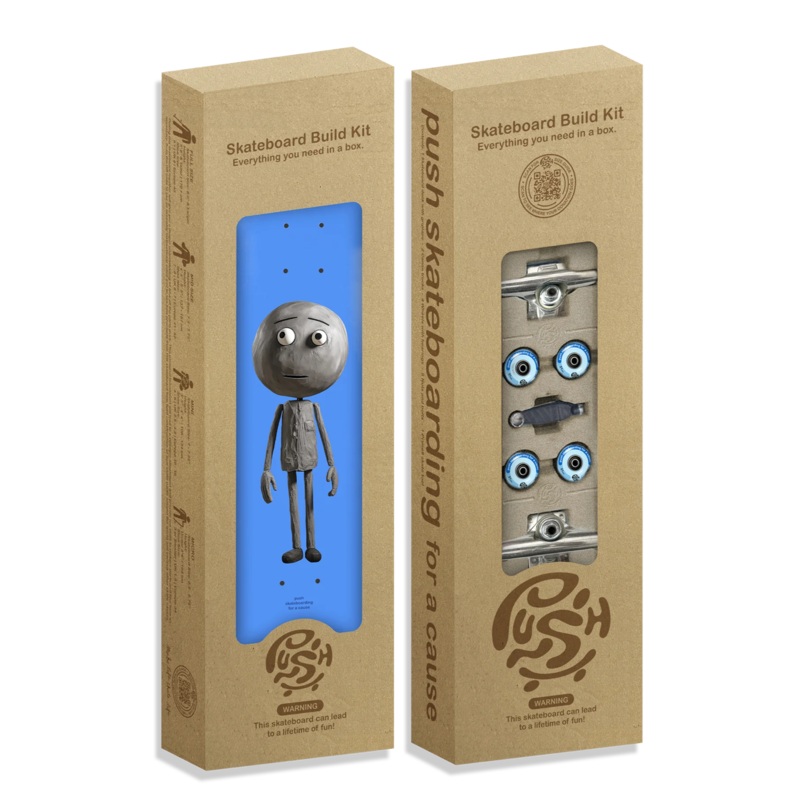 Push Concrete Guy FP Incomplete Skateboard – 7.75