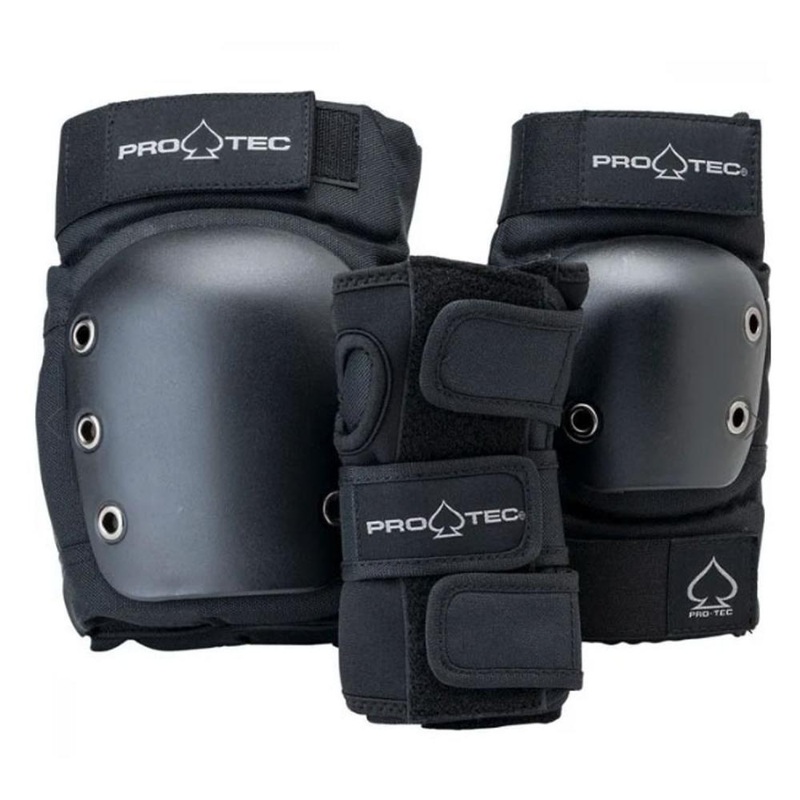 Pro-Tec Street Adult 3 Pack Pad Set Open – Black