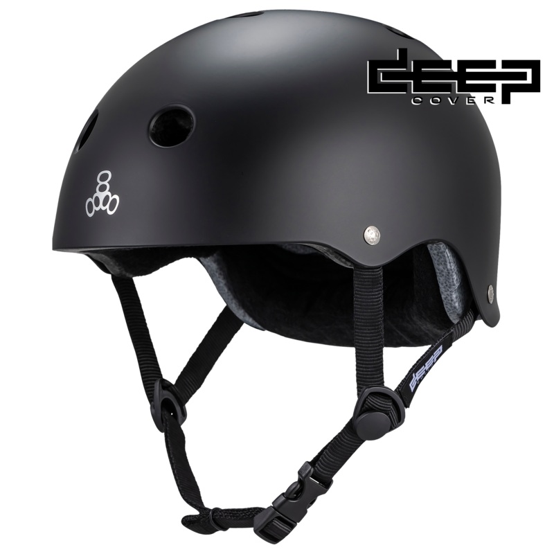 Triple 8 Deep Cover Helmet –  Black