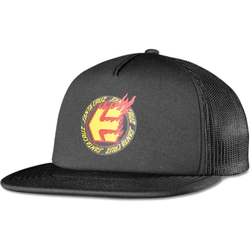 Etnies X Santa Cruz Flame Trucker Hat – Black