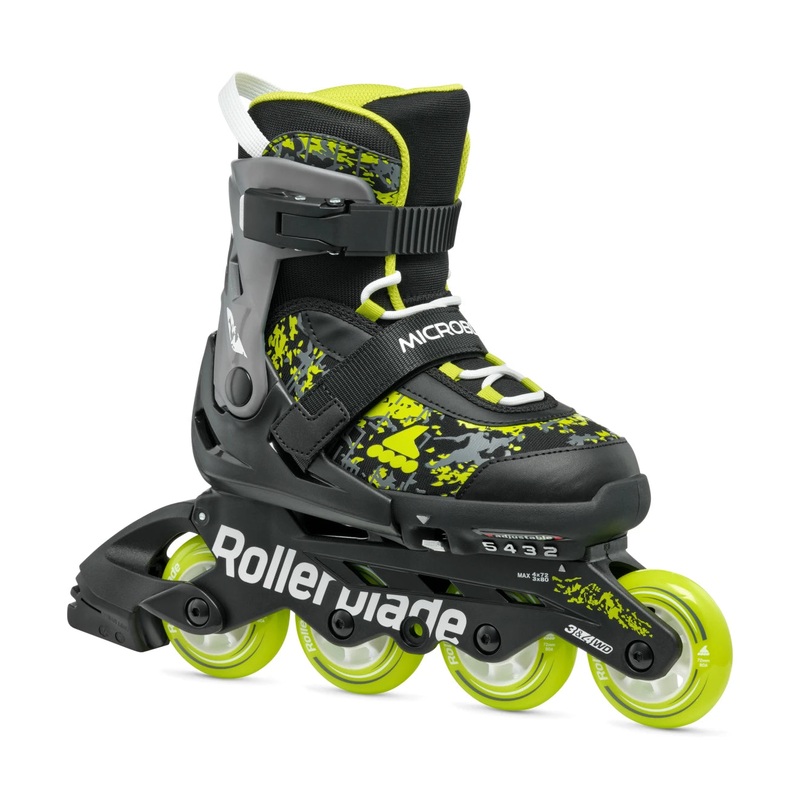 Rollerblade Microblade SL Adjustable Kids Skates – Black/Lime