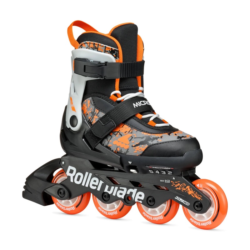 Rollerblade Microblade SL Adjustable Kids Skates – Black/Orange