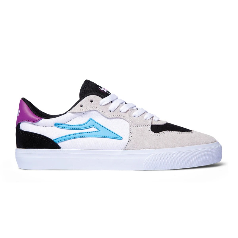 Lakai York Skate Shoes – White/Black Suede