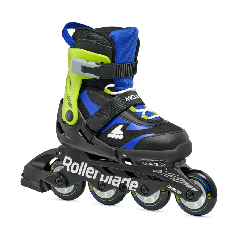 Rollerblade Microblade 2025 Adjustable Kids Skates – Black/Blue