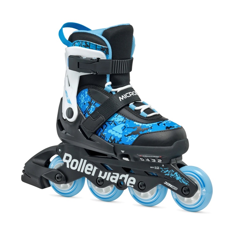 Rollerblade Microblade SL Adjustable Kids Skates – Black/Sky Blue