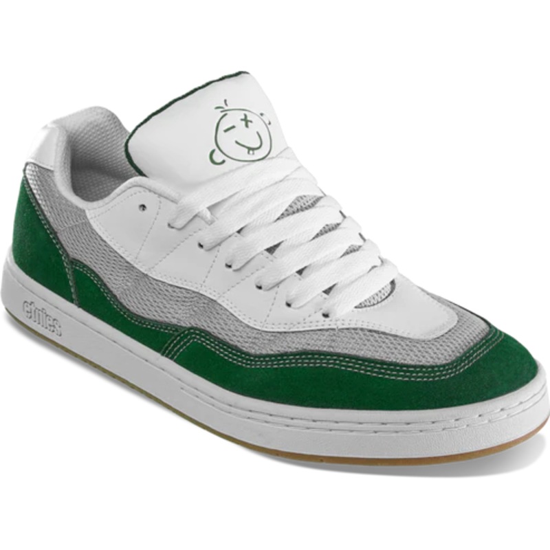 Etnies Snake Skate Shoes – Green/White/Grey