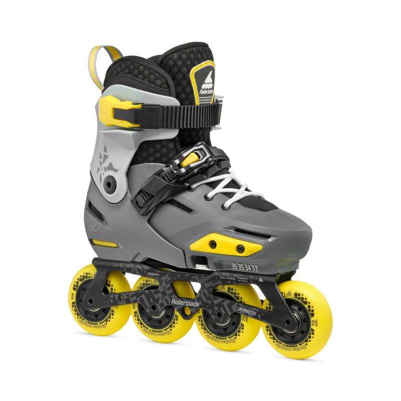 Rollerblade Apex 2025 Adjustable Inline Skates – Charcoal/Yellow
