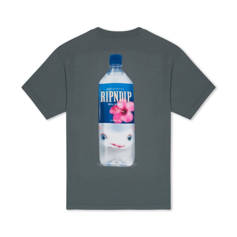 RIPNDIP Real Water T Shirt – Charcoal