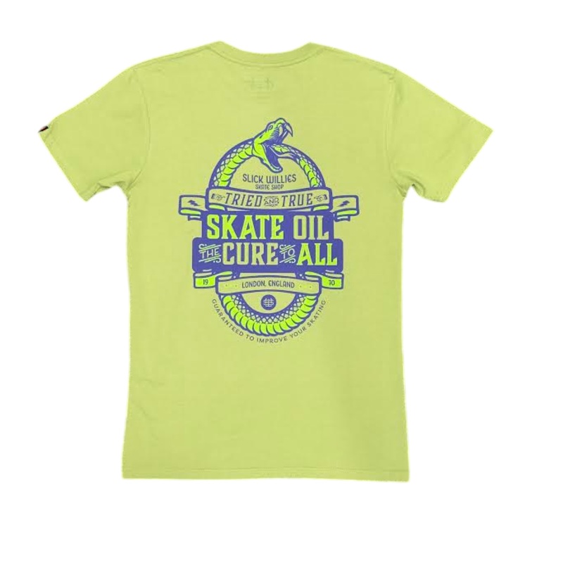 Slick’s Skate Store Snake T-Shirt – Kiwi