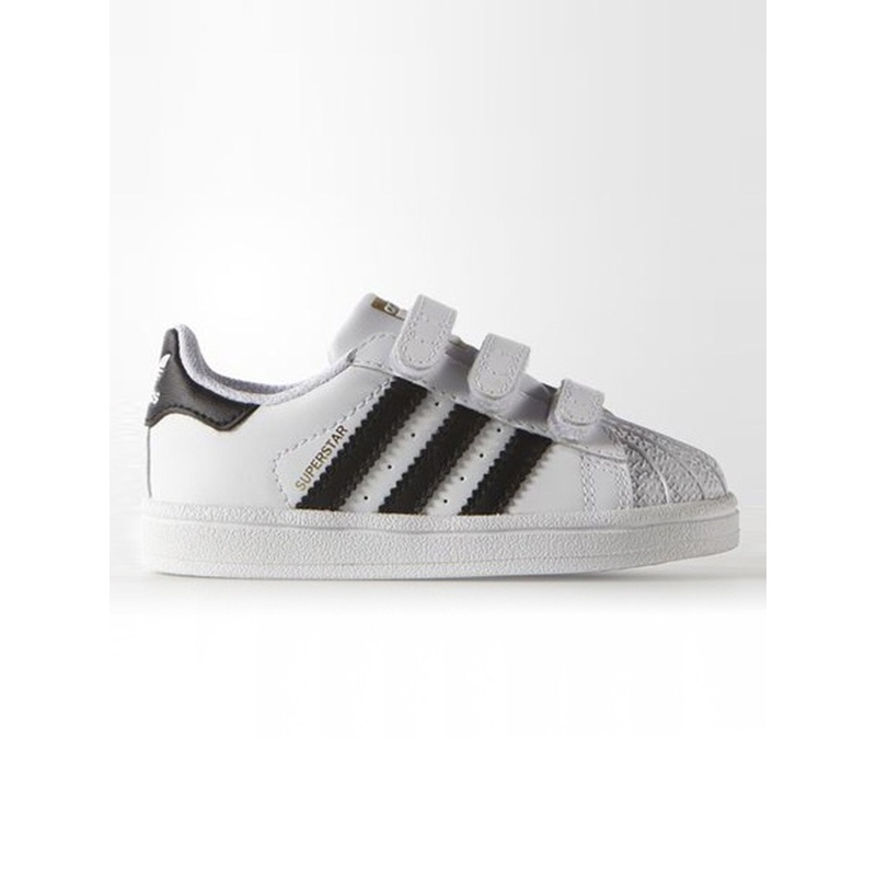 Superstar Foundation White/Black/White Shoes (Little Kids)
