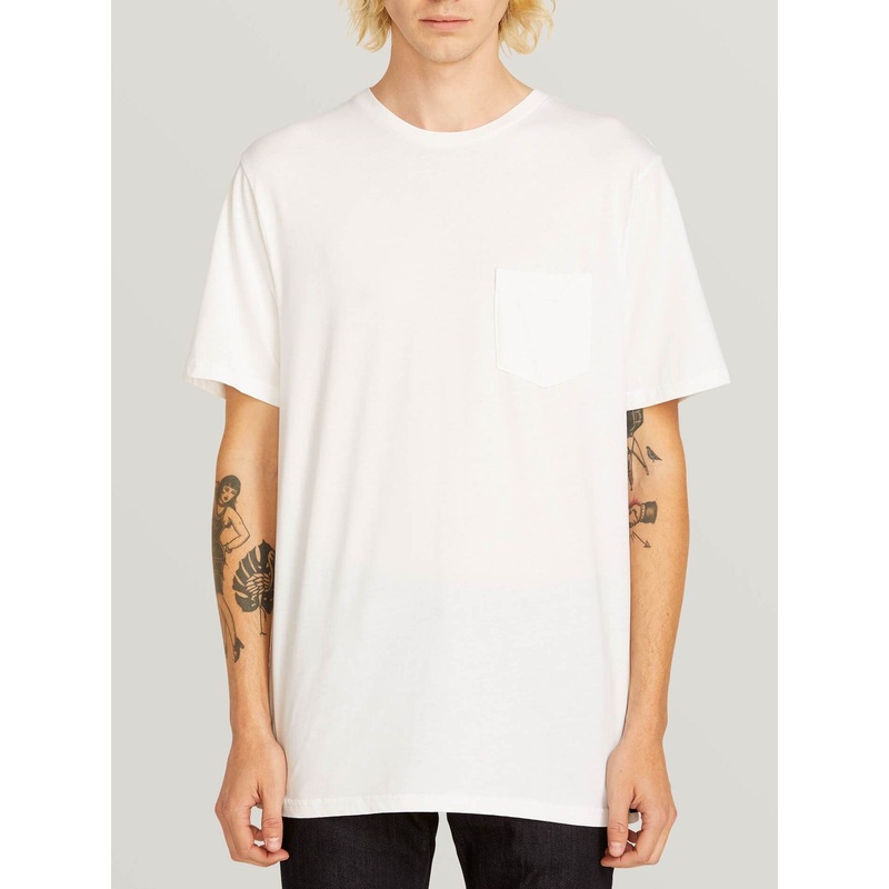 Solid Pocket T-Shirt|SM|MED|LRG|XL|XXL|WHITE (WHT)|BLACK (BLK)