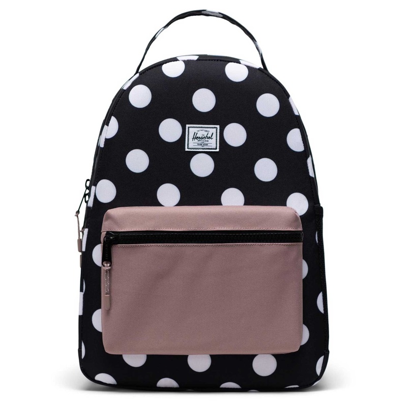 Nova Backpack (Kids)|O/S|POLKA BLK WHT/RSE (04505)|BLACK (00001)