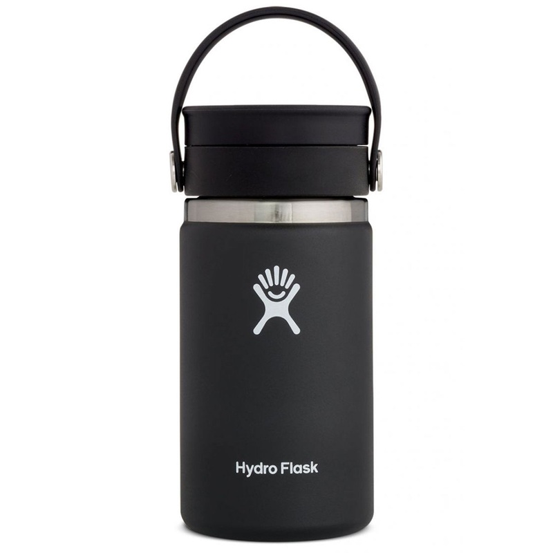 12oz Coffee with Flex Sip Lid Black Bottle