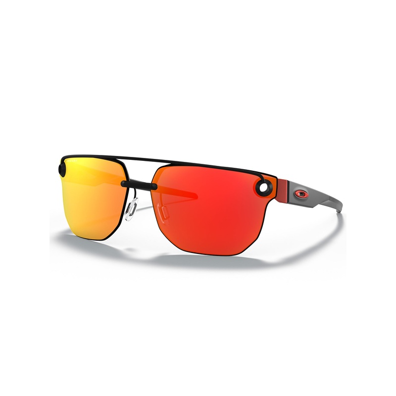 Chrystl Sunglasses|O/S|MATTE BLACK/PRIZM RUBY