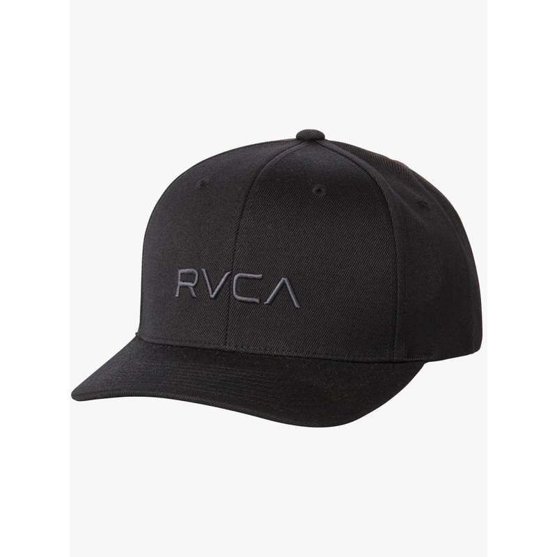 RVCA Flexfit Hat|S/M|L/XL|BLACK (BLK)