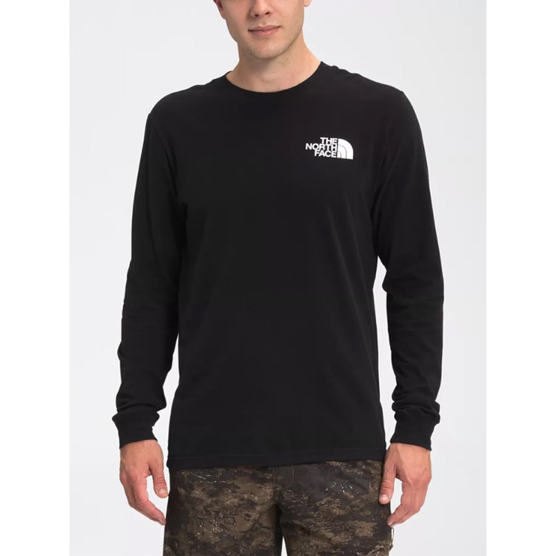 Box NSE Long Sleeve T-Shirt|SM|MED|LRG|XL|XXL|XS|TNF BLACK (JK3)|TNF WHITE (FN4)|TNF BLK/ASPHALT GRY (KT0)|TNF WHITE/TNF RED (LB1)|TNF BLACK/TNF WHITE (KY4)|TNF MED GRY HTR/BLK (GVD)|TNF RED/TNF BLACK (KZ3)|TNF WHITE/TNF BLACK (LA9)