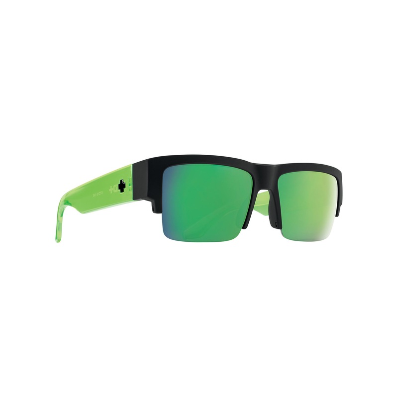 Cyrus 5050 Sunglasses|O/S|MTE BLK/TRNS GRN/GRN SPEC