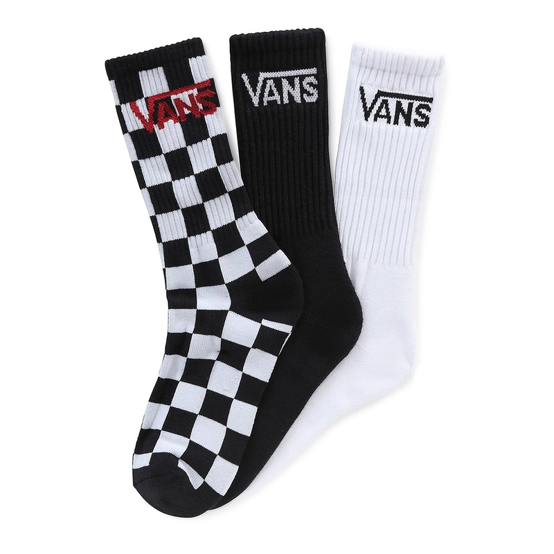 Classic 3 Pack Socks (Kids)|1-6|BLACK CHECKERBOARD (BKC)|BLACK ASSORTED (IZH)|BLACK (BLK)
