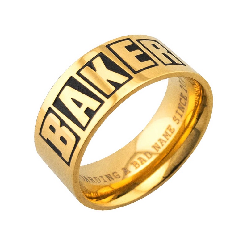 Brand Logo Ring|XS|SM|MED|LRG|GOLD|SILVER