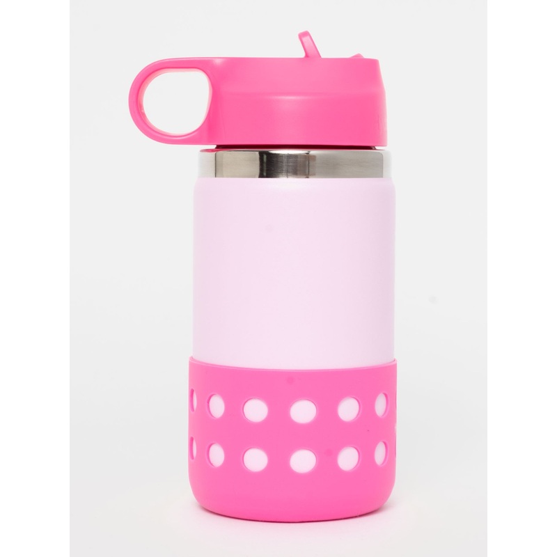 12oz Wide Mouth with Straw Lid & Boot Plumeria Bottle (Little Kids)