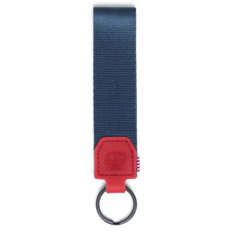 Rubber Keychain|O/S|NAVY/RED (04292)|BLACK/CLEAR (04146)