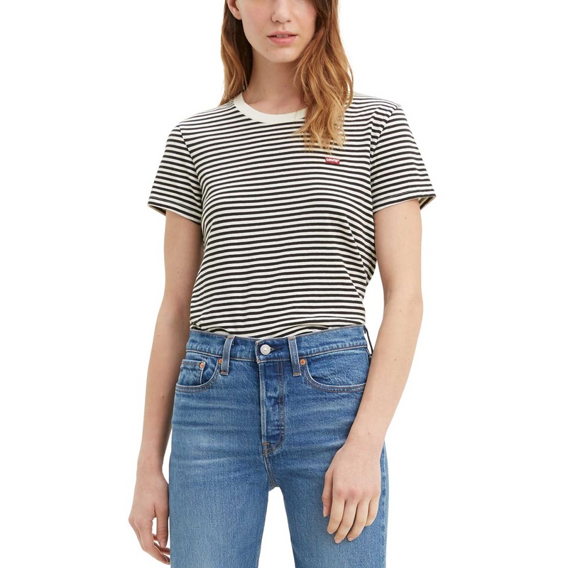 The Perfect T-Shirt|XS|SM|MED|LRG|AYA STRIPE CAVIAR (0066)