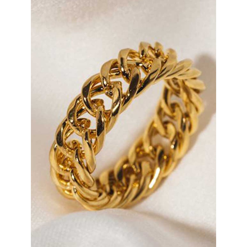 Chain Gold Ring|6|7|8|GOLD