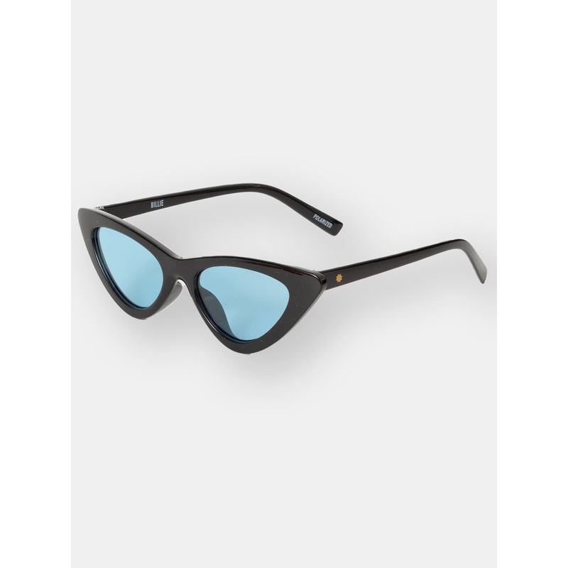 Billie Sunglasses|O/S|BLACK/BLUE|BLACK|CLEAR/BLUE LENS