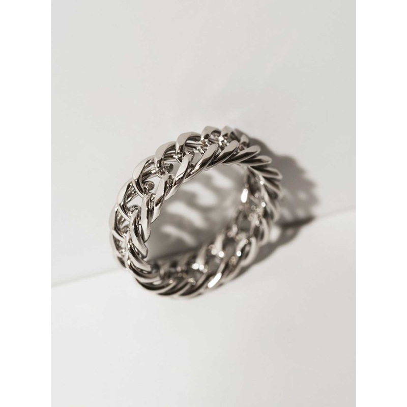 Chain Silver Ring|6|7|8|SILVER