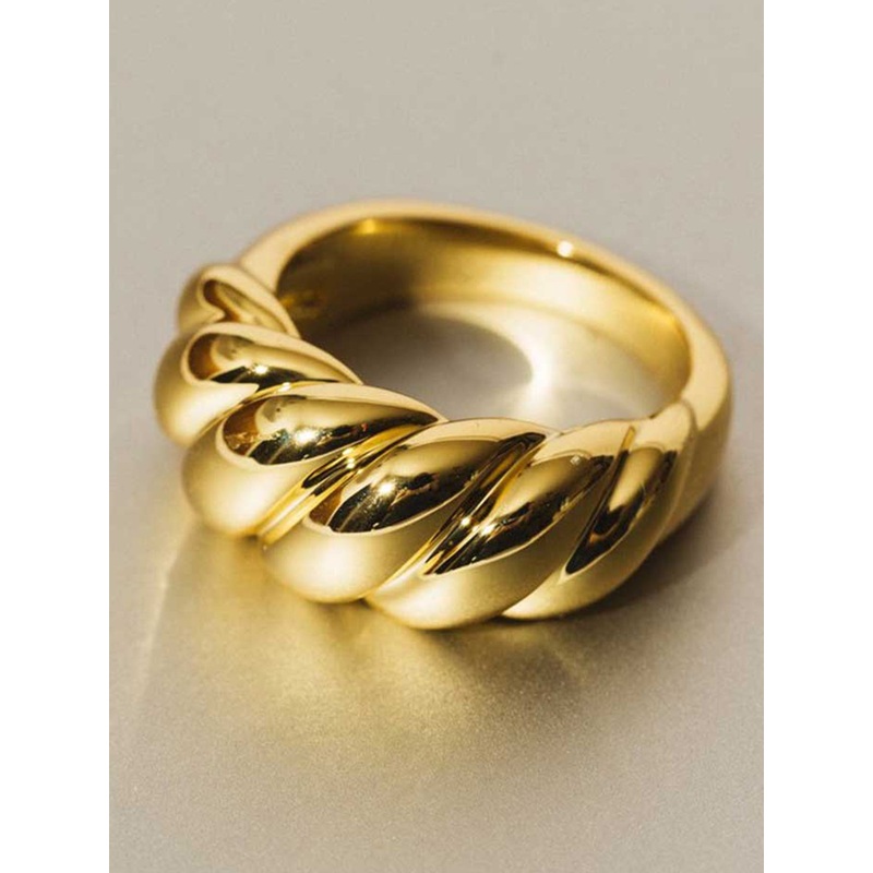 Croissant Gold Ring|6|7|8|GOLD