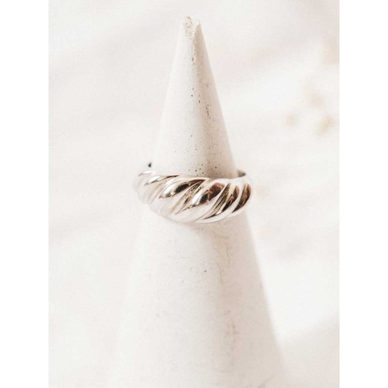 Croissant Silver Ring|6|7|8|SILVER