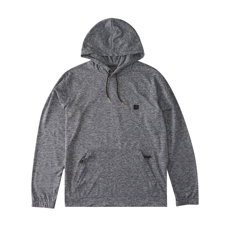 A/Div Surftrek Hoodie|SM|MED|LRG|XL|XXL|GREY HEATHER (GRH)|BLACK (BLK)