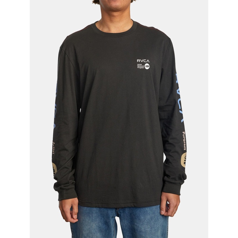 ANP Long Sleeve T-Shirt|SM|MED|LRG|XL|XXL|BLACK/BLUE (BBE)