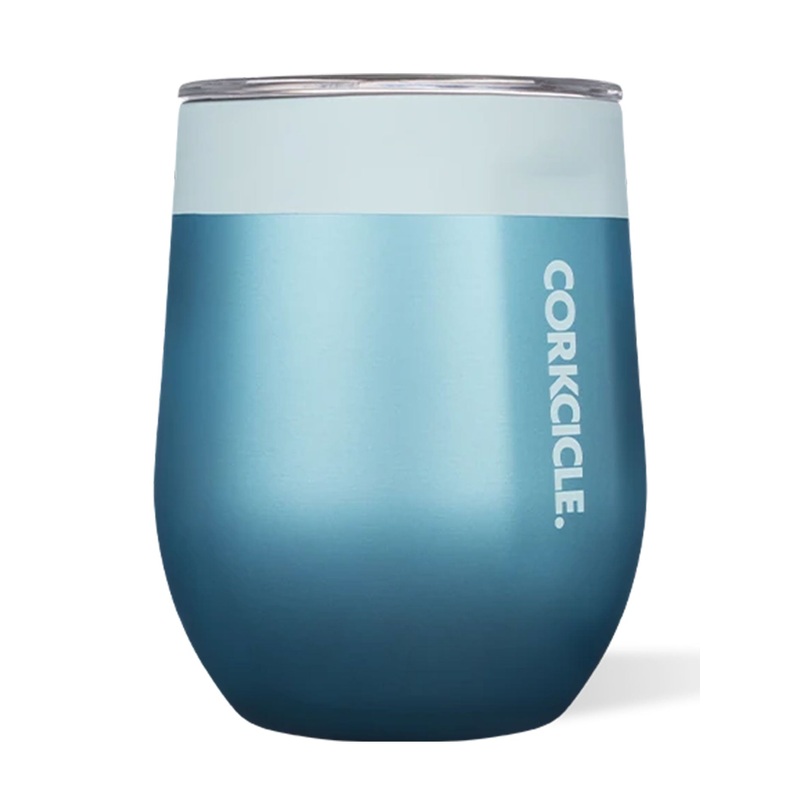 Color Block 12oz Glacier Blue Stemless Cup