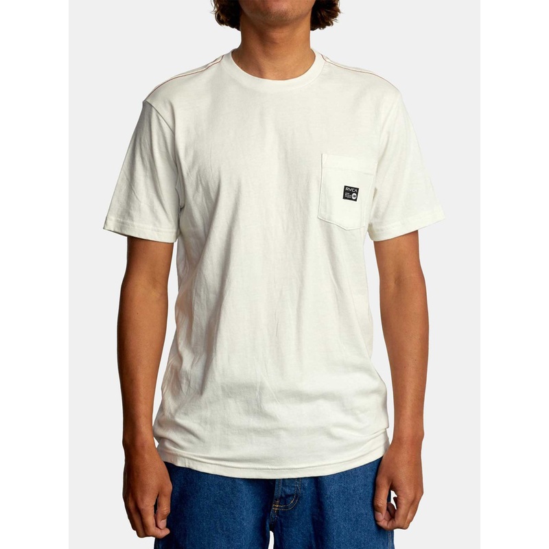 ANP Pocket T-Shirt|SM|MED|LRG|XL|XXL|ANTIQUE WHITE (ANW)|PIRATE BLACK (PTK)